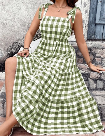 Rochie medie SHEIN CURVE, verde