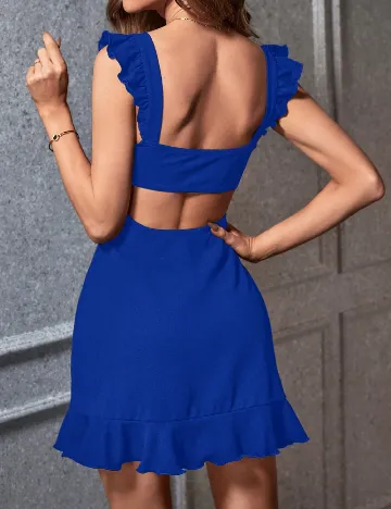 Rochie scurta SHEIN, albastru Albastru
