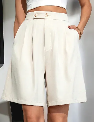 Pantaloni scurti SHEIN, crem Crem
