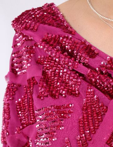 Rochie lunga Arrange, magenta