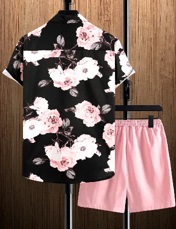 Compleu SHEIN, negru/roz Roz