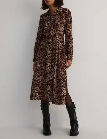 Rochie medie Reserved, animal print Animal print