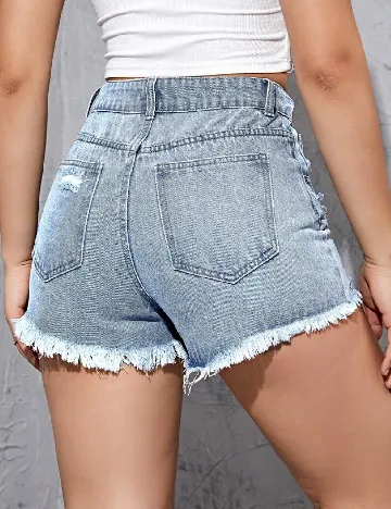 Pantaloni scurti SHEIN, albastru Albastru