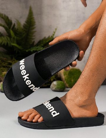 Slapi SHEIN, negru