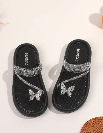 Slapi Shein Kids, negru
