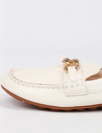 Mocasini SHEIN, alb