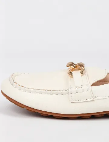 Mocasini SHEIN, alb