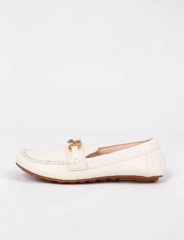 Mocasini SHEIN, alb