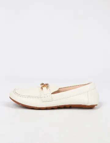 Mocasini SHEIN, alb