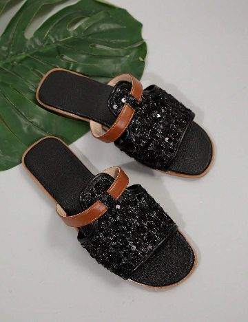 Slapi SHEIN, negru