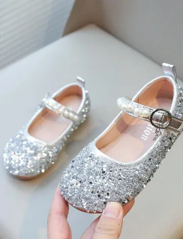 Balerini Shein Kids, argintiu