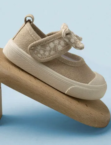 Pantofi Shein Kids, maro deschis