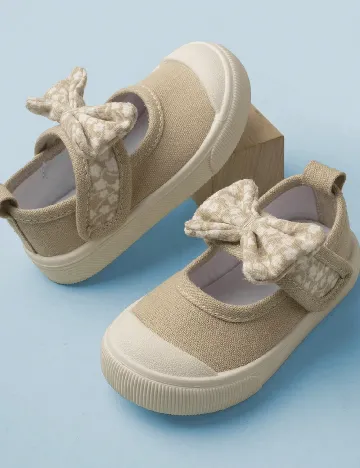 Pantofi Shein Kids, maro deschis