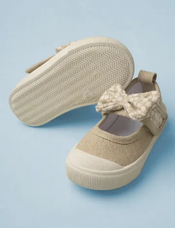 Pantofi Shein Kids, maro deschis