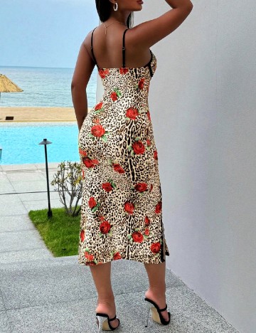 Rochie medie SHEIN, animal print