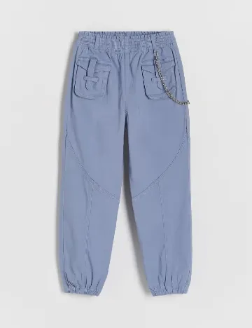 Pantaloni Reserved, albastru