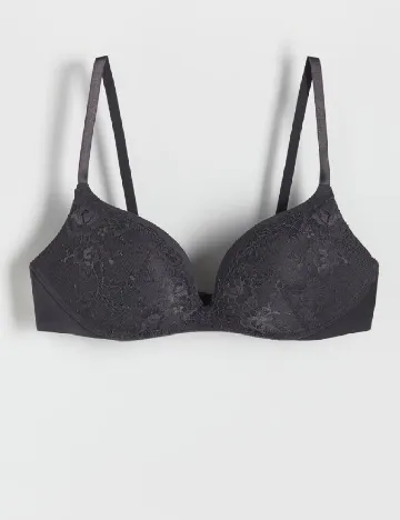 Sutien Reserved, gri inchis