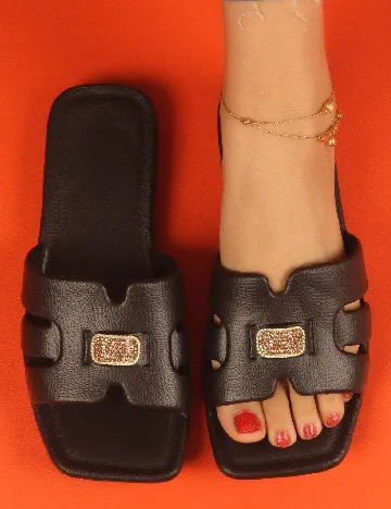 Slapi SHEIN, negru