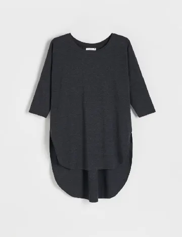 Bluza Oversize Reserved, gri inchis