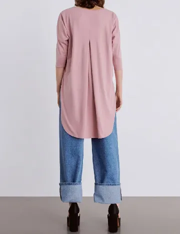 Bluza Oversize Reserved, roz pudra