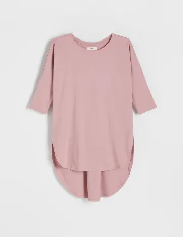 Bluza Oversize Reserved, roz pudra