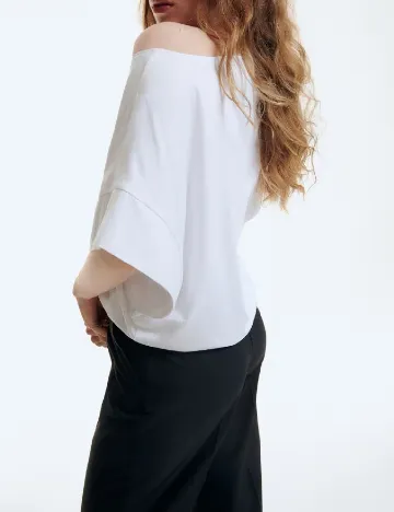 Tricou Oversize Reserved, alb