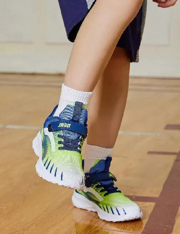 Adidasi Shein Kids, albastru/verde