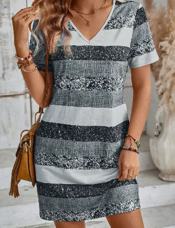 Rochie scurta SHEIN, gri