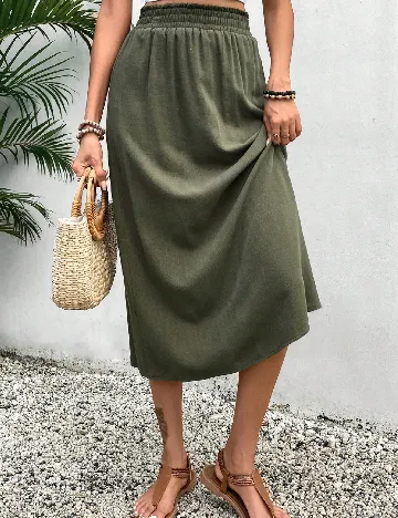 Fusta SHEIN, verde Verde