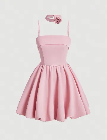 Rochie scurta SHEIN, roz
