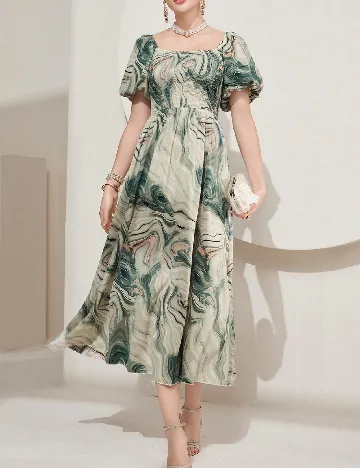 Rochie lunga SHEIN, verde