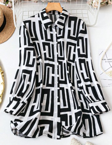 Camasa SHEIN CURVE, negru