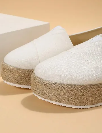 Espadrile SHEIN, ecru