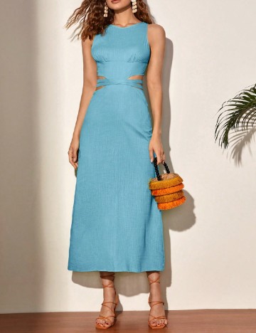 Rochie lunga SHEIN, albastru