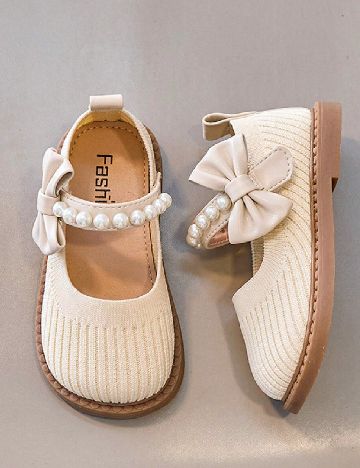Pantofi Shein Kids, crem