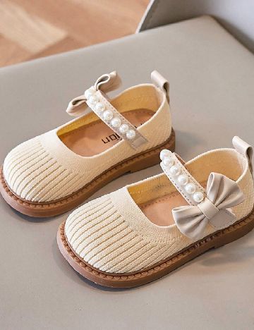 Pantofi Shein Kids, crem
