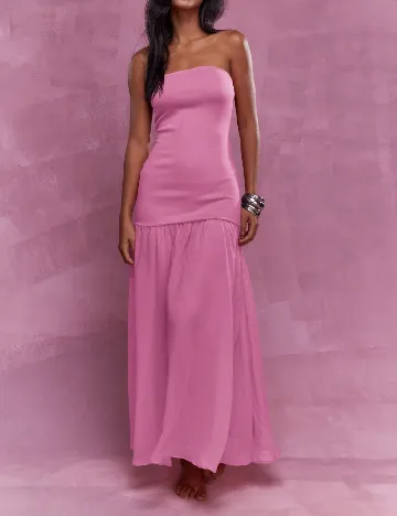 Rochie lunga Missguided, roz