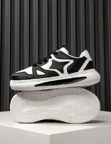 Adidasi Shein Kids, alb/negru