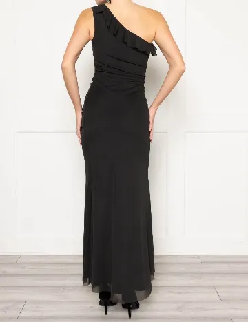 Rochie lunga Flounce London, negru