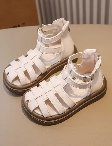 Sandale Shein Kids, alb