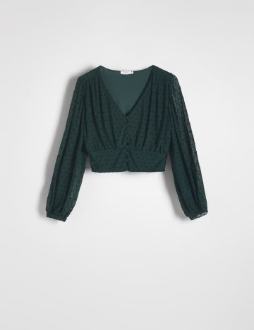 Bluza Reserved, verde inchis