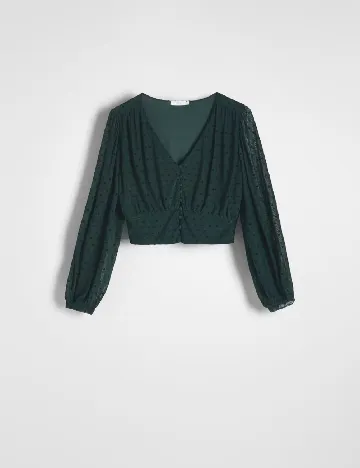 Bluza Reserved, verde inchis