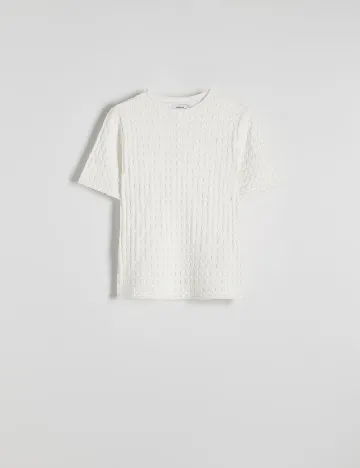 Tricou Reserved, alb