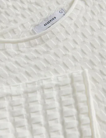 Tricou Reserved, alb