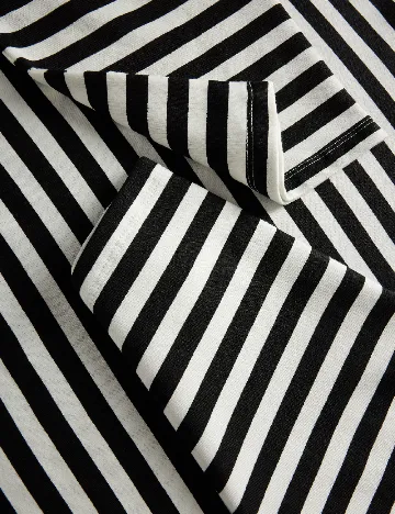 Bluza Oversize Reserved, alb/negru