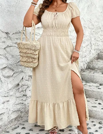 Rochie lunga SHEIN CURVE, crem