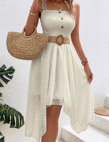 Rochie scurta SHEIN, ecru