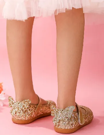 Pantofi Shein Kids, auriu