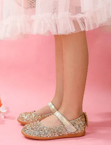 Pantofi Shein Kids, auriu