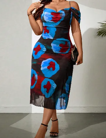 Rochie medie SHEIN CURVE, mix culori